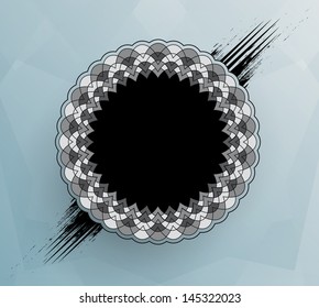 Decorative round frame. EPS10, strokes are not expanded.