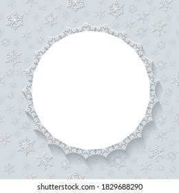 Decorative Round Frame Made Of Ornate Ornamental Patterns