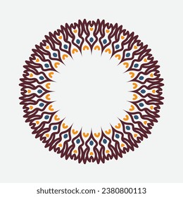 decorative round frame. Vector design elements.