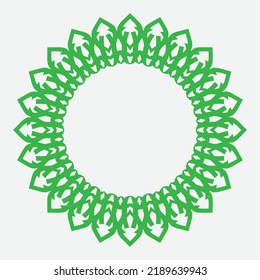 decorative round frames. Vector design elements.