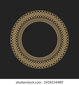 Decorative Round Gold Frames Border Vintage Free Vector Image Editable Background