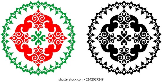 decorative round graphic mandala pattern