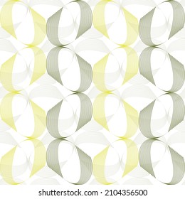 Decorative round line element, mesh, seamless vector background. 