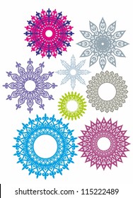"Decorative round napkins"