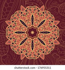 Decorative round ornament