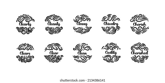 Decorative round ornament in ethnic oriental style with good words. Perfect for printing use such as key chain, greeting card and more. Editable decoration ornament.
