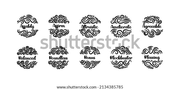 Decorative round\
ornament in ethnic oriental style with good words. Perfect for\
printing use such as key chain, greeting card and more. Editable\
decoration\
ornament.\
\

