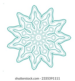decorative round ornament  vector isolated