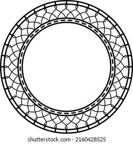 Decorative round ornaments. Unusual shape. Oriental vector, Anti-stress therapy patterns. Weave design elements. Yoga logos Vector,