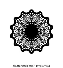 Decorative round ornaments.Vector illustration isolated