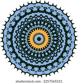 Decorative round pattern. Vector file for designs.