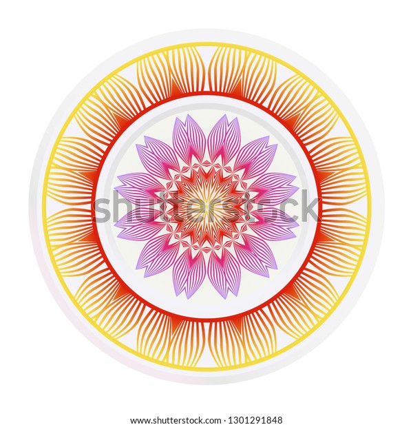 floral decorative plates