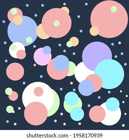 Decorative round shape abstract vector background illustration