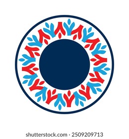 Decorative round Unity Mandala Design.