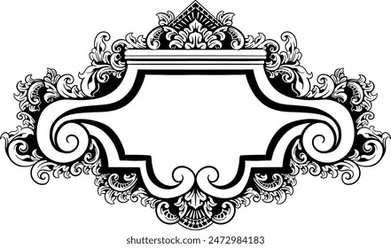 decorative royal vintage ornate traditional medal award banner vector