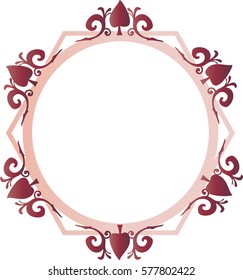 Decorative Ruby Circle Decal