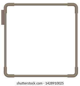 Decorative ruled imitation model model runner, pop image background, square, gray