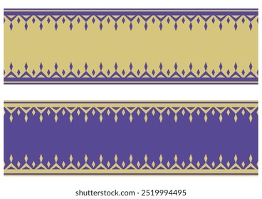 Decorative ruled set in Indian style. Vector data.