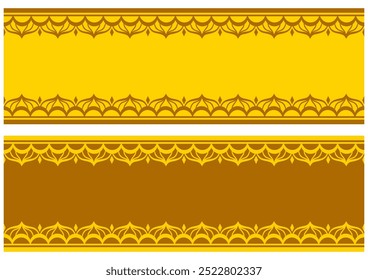 Decorative ruled set in Indian style. Vector data.