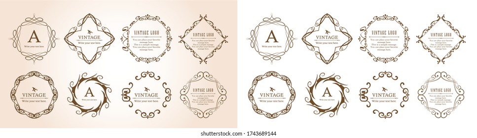 
Decorative rules for design, easy-to-use title design. Set of headings and labels