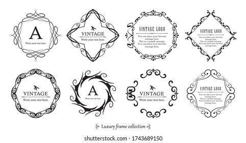 
Decorative rules for design, easy-to-use title design. Set of headings and labels