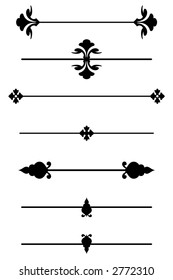 Decorative Rules.Check my portfolio for much more of this series of similar vector items.