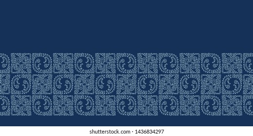 Decorative running stitch embroidery  pattern. Victorian diamond needlework seamless vector background. Hand drawn ornamental textile print. Ecru cream handicraft home decor. Monochrome simple chevron