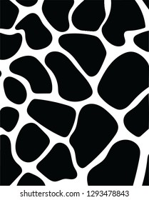 Decorative safari animal print camouflage shape vector pattern design for creative ideas