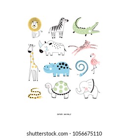 Decorative Safari Animals Set