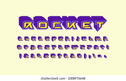 Decorative sans serif font in bulk style. Letters and numbers for logo and title design