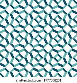 Decorative Scandinavian geometric modern pattern for the background, tile,textiles, socks. It is assembled from modular parts. Vector. Seamless.