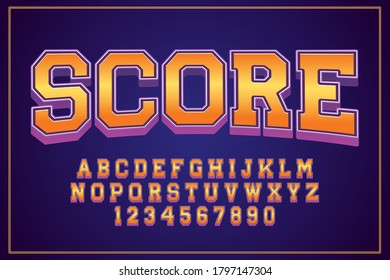 decorative score Font and Alphabet