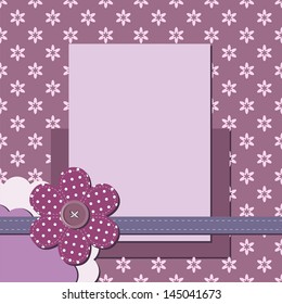 decorative scrapbook page with frame