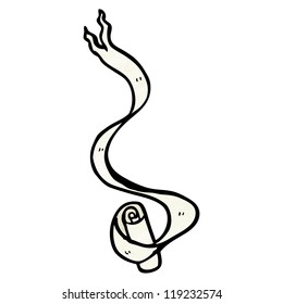 decorative scroll banner cartoon
