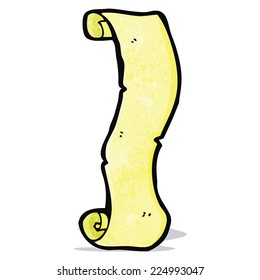 caricatura decorativa de banner de desplazamiento