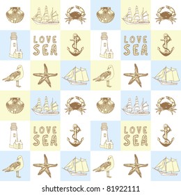 Decorative sea background