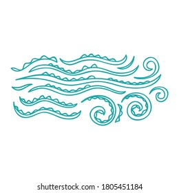 Decorative sea element. Vector illustration