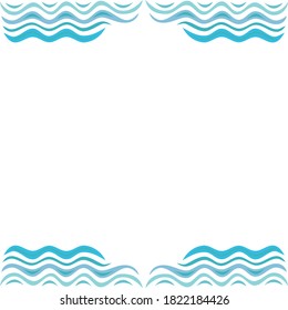 Marco marino decorativo. Ilustración del vector