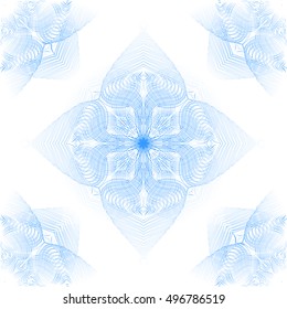 Decorative seamless background with abstract lacy ornament