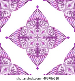 Decorative seamless background with abstract lacy ornament