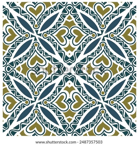 Decorative seamless background abstract plant pattern design. creatively crafted with aim of beaty and elegancy
