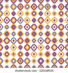 Decorative seamless background with multicolored rhombuses