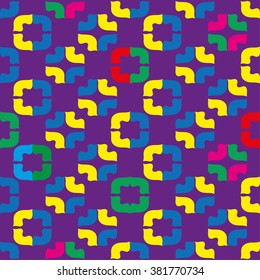 Decorative seamless background in style pop art. Print. Cloth design, wallpaper.