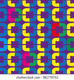 Decorative seamless background in style pop art. Print. Cloth design, wallpaper.