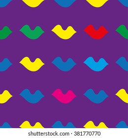 Decorative seamless background in style pop art. Print. Cloth design, wallpaper.