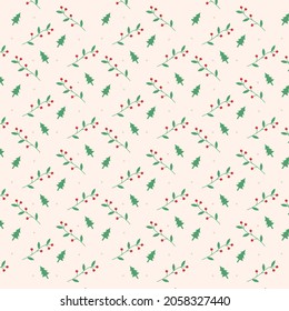 dekorative, nahtlose Weihnachtsmuster-Illustration