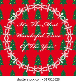 Decorative seamless christmas vector background 