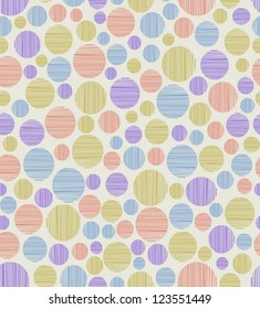 Decorative seamless circle linear pattern. Endless texture for design textile, decoration background, package, wrapping paper