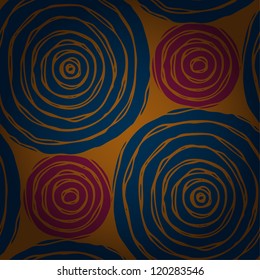 Decorative seamless colorful oriental pattern. Endless circle vintage texture. Template for design and decoration