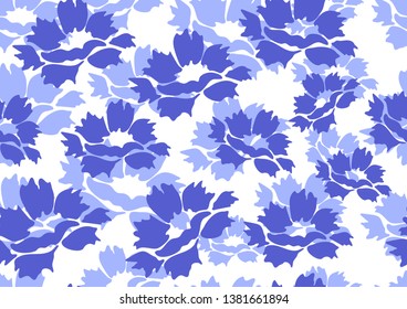 Decorative seamless floral background with simple peony flowers on a white background. Romantic design for natural cosmetics, perfumes, women's goods, salons, spa. Textile design fabric. 